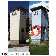 Graffiti su Cabina Enel a Pescul di Selva di Cadore di Serena Ofelia Giribuola)