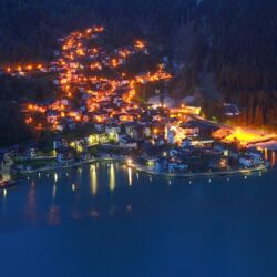 Il lago di Alleghe by night - Simone Prà