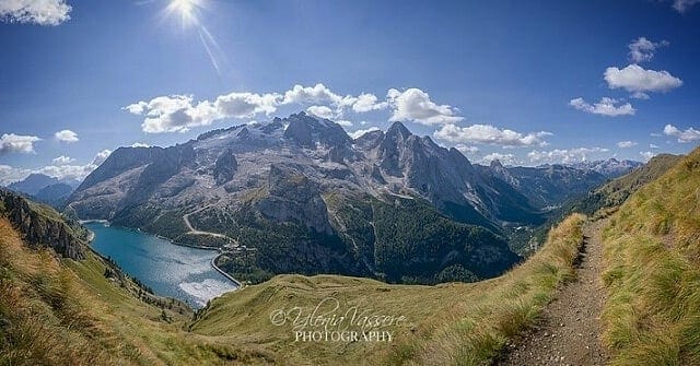 Marmolada La regina delle Dolomiti e il lago Fedaia