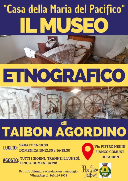 Estate 2022 - Museo Etnografico Taibon Agordino
