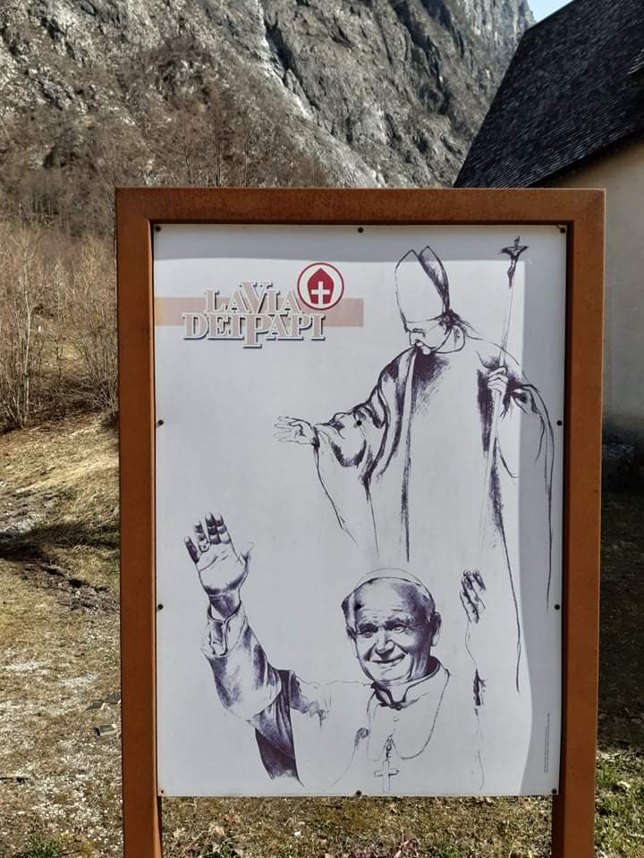La Via dei Papi - Disegno di Franco Murer
